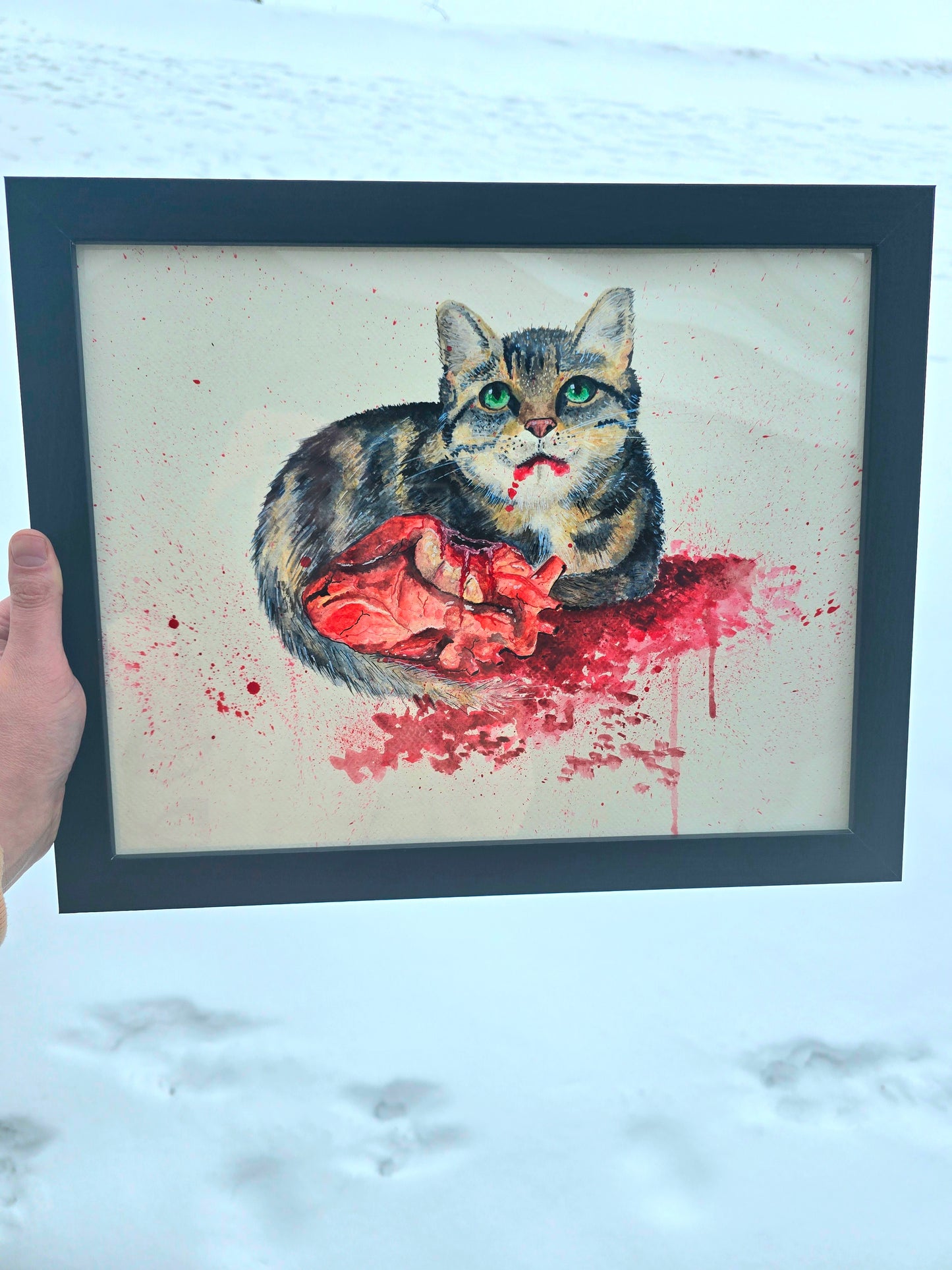 I Love You With All My Heart - Framed Original