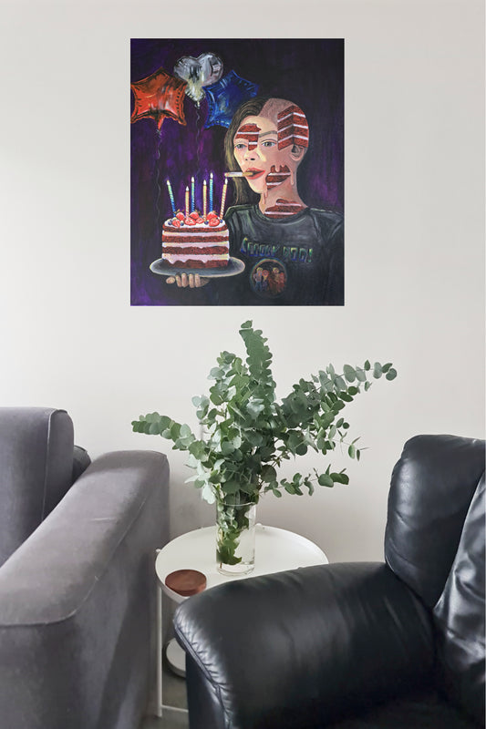 Am I Cake? - Original Acrylic on Canvas