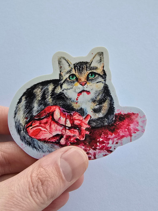 Cat heart Sticker